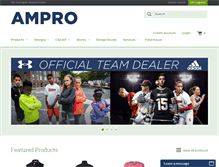 Tablet Screenshot of amprosports.com